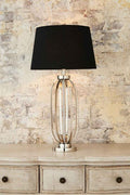Parrot Island table lamp base in nickel-abc