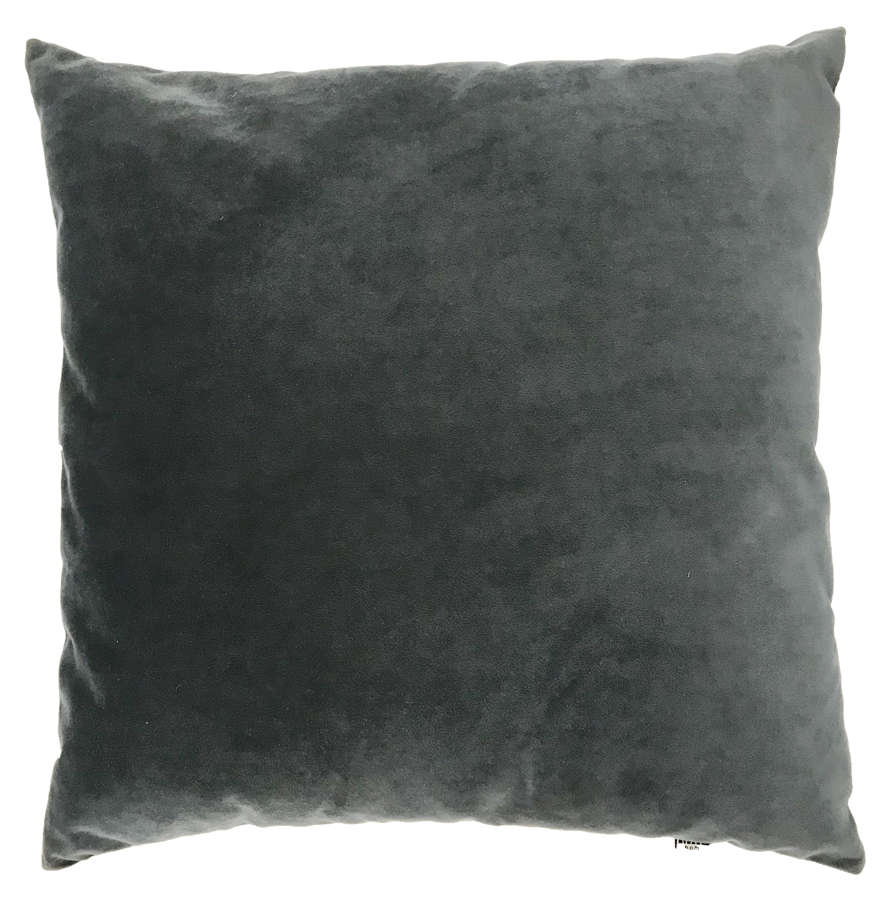 Zandra Velvet Cushion Grey-abc