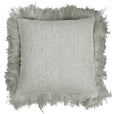 Cloris Feather Trim Cush Grey-abc