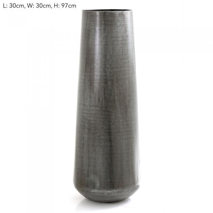 Tapered Pot Antique Zinc-abc