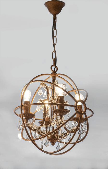 Sundance Chandelier Small in Rust-abc
