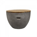Sabah Side Table w/Timber Top-abc