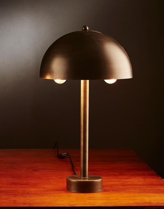 Parker Table Lamp in Antique Zinc-abc