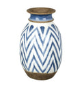 Mykinos Vase White and Blue Large-abc