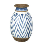 Mykinos Vase White and Blue Large-abc