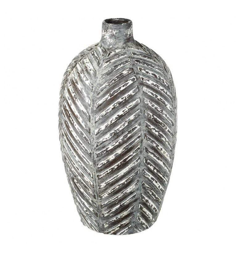 Zambia Vase Black & White Large-abc