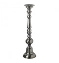 Issac Pillar Candle Holder Dark Grey Small-abc
