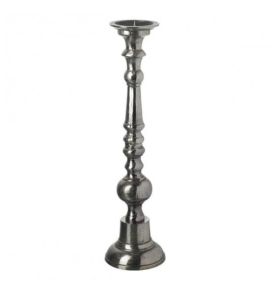 Issac Pillar Candle Holder Dark Grey Small-abc