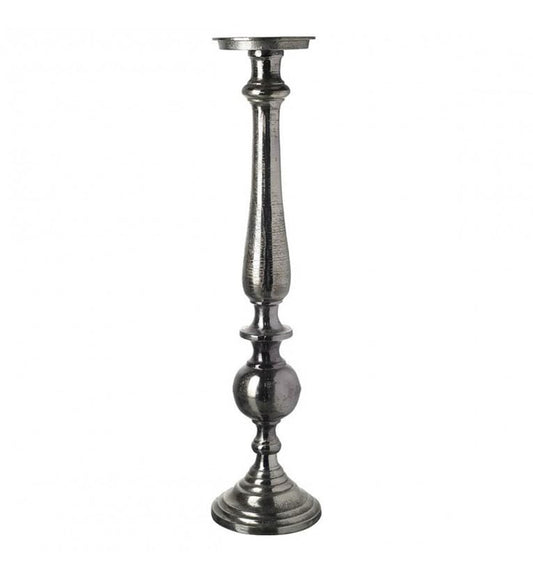 Issac Pillar Candle Holder Dark Grey Large-abc