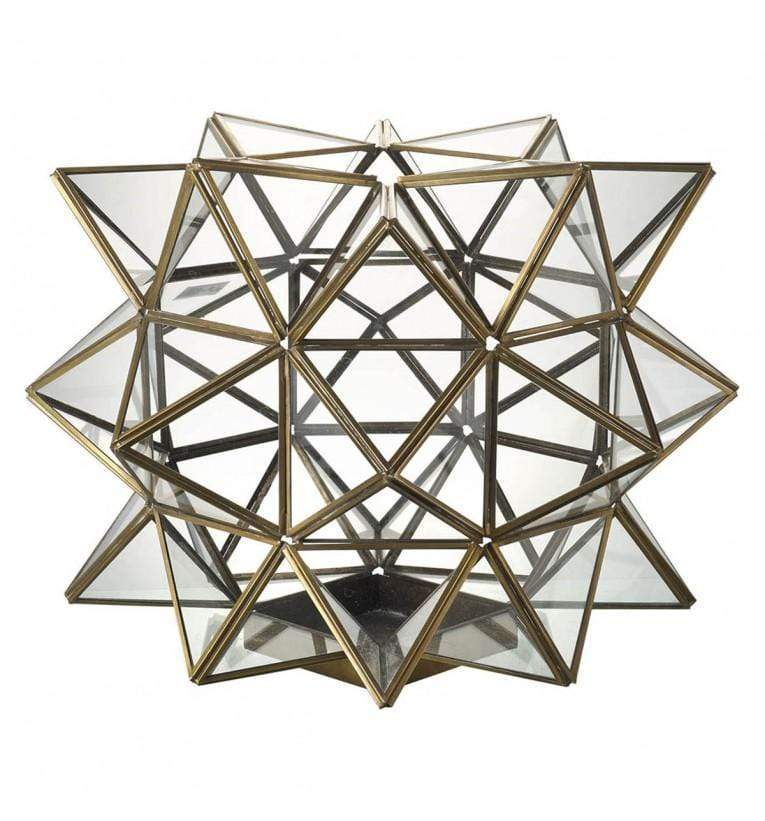 Cosmic Lantern Metal & Bronze Glass Large-abc