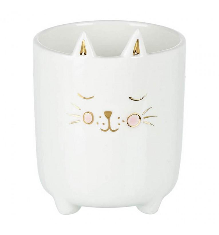Cat Pot - White-abc
