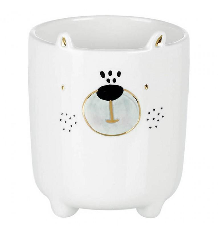 Bear Pot White-abc