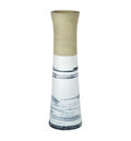 Fantail Vase Black & White Large-abc