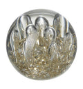 Bubbles Paperweight Clear and Gold-abc