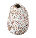 Organic Vase Bronze and White Medium-abc
