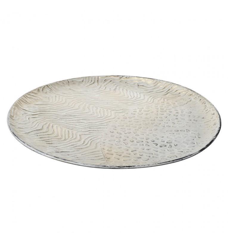 Safari Tray Metal White and Gold-abc