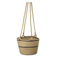 Jolie Hanging Basket Black and Natural-abc