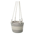 Lissie Hanging Basket White and Grey-abc