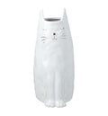 Priscilla the Cat Vase White and Gold Large-abc