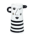 Rachael Vase Black and White Small-abc