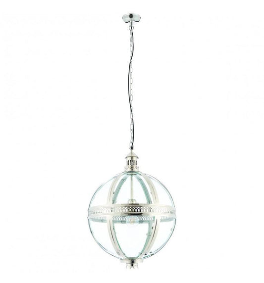 Vienna Round Pendant Light Silver-abc