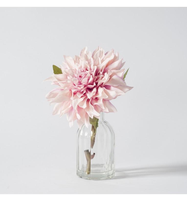 Artificial Faux Pink Dahlia-abc