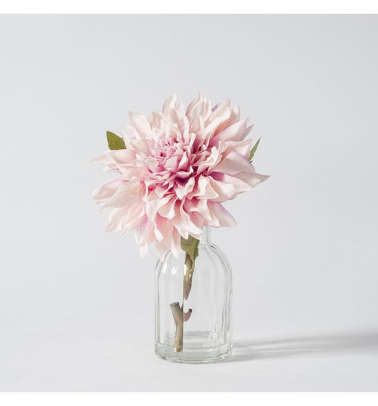 Artificial Faux Pink Dahlia-abc