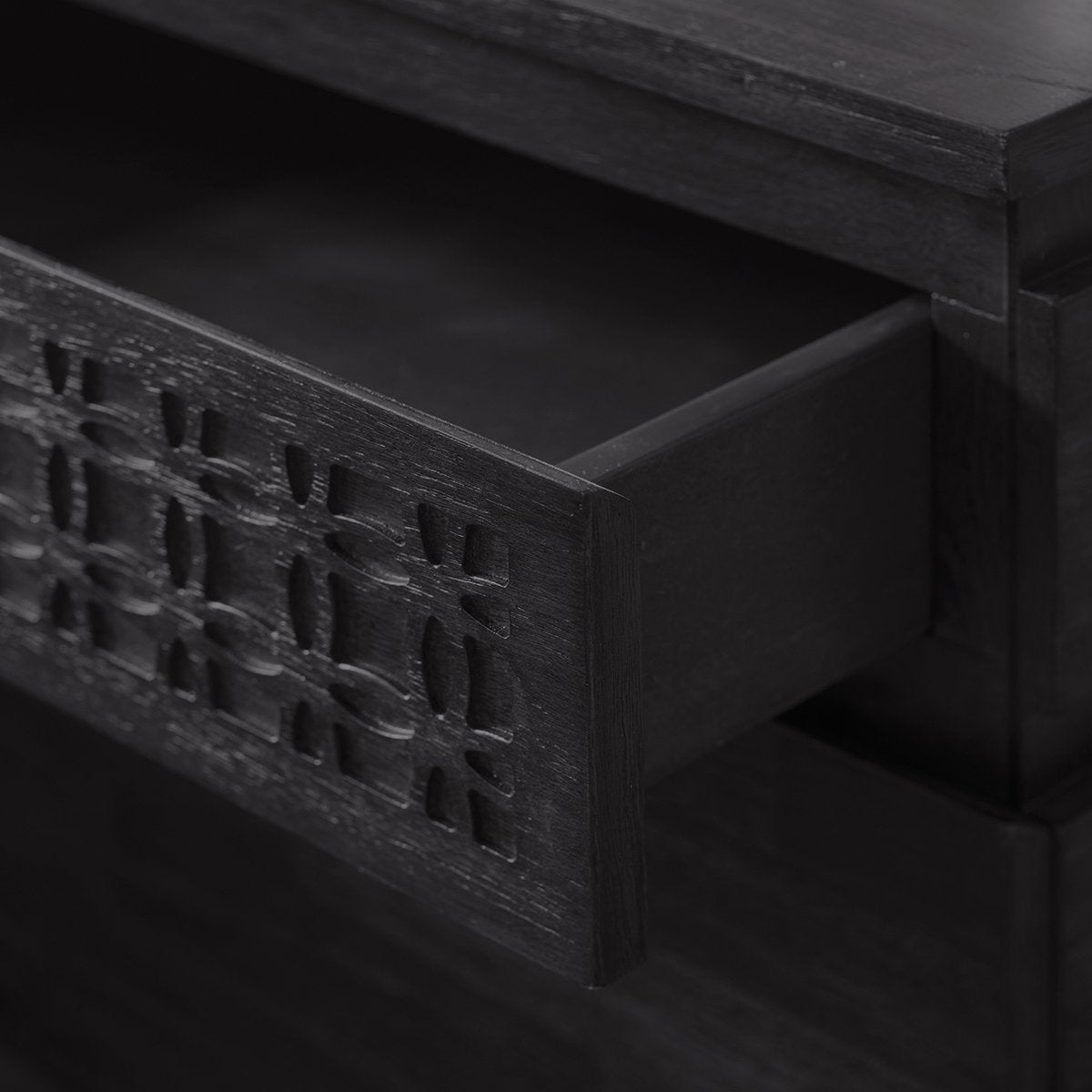 Brinda Boutique Bedside 2 Drawer Chest W500 x D400 x H600mm-abc