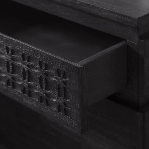 Brinda Boutique Bedside 2 Drawer Chest W500 x D400 x H600mm-abc