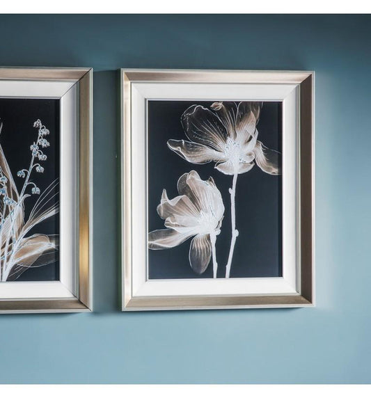 Negative Floral Framed Art-abc