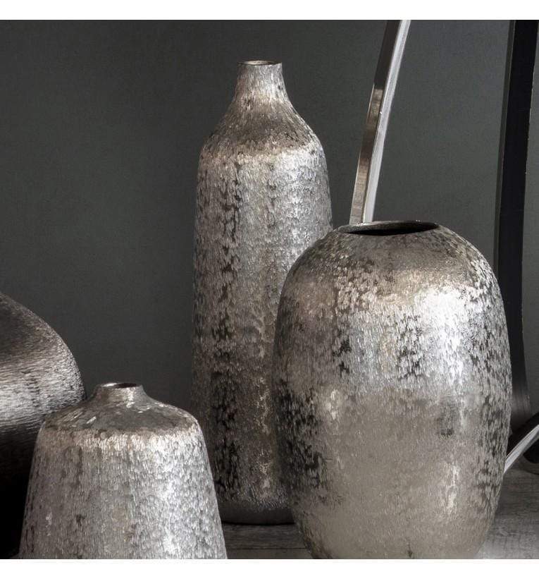 Lintz Tall Neck Vase Silver-abc