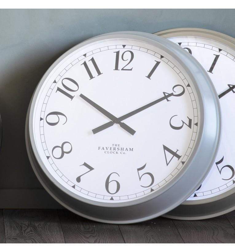 Orville Clock Fossil Grey-abc