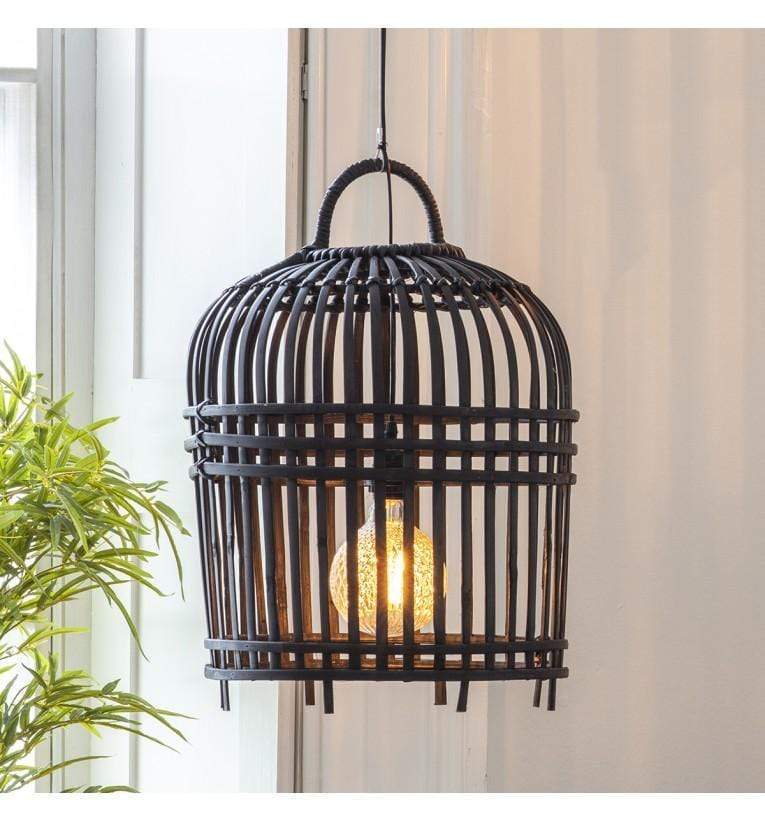 Pueblo Lampshade Charcoal Small-abc