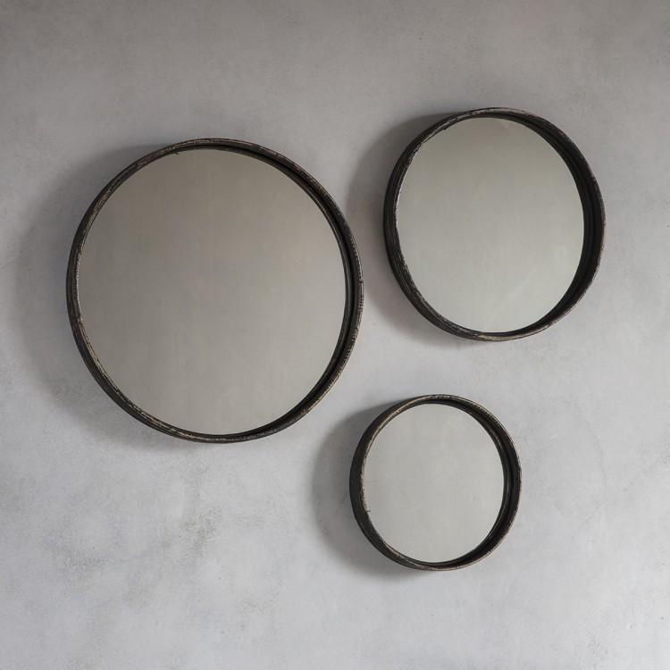 Elroy Set of 3 Mirrors Charcoal-abc