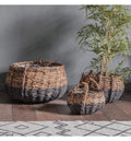Elorza Baskets Black and Natural (Set of 3)-abc