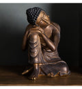 Manlai Buddha Statue Silver-abc