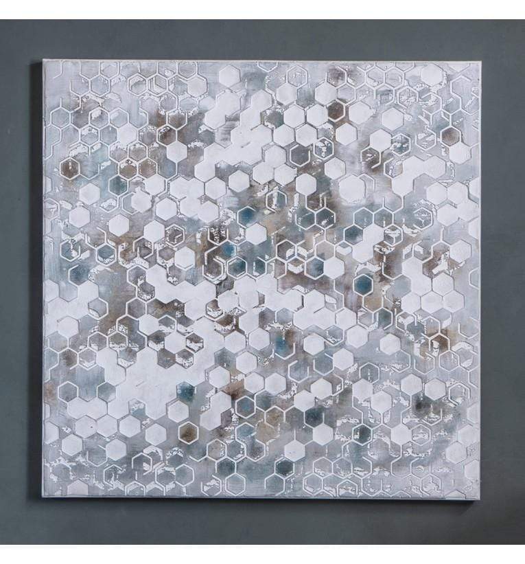 Honeycomb Textured Art Canvas-abc