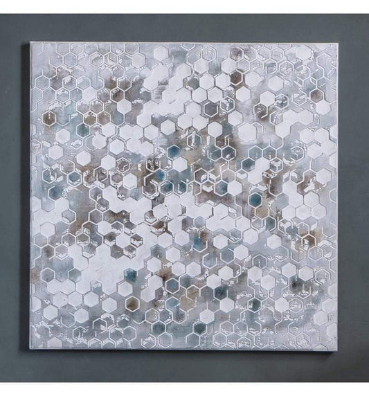 Honeycomb Textured Art Canvas-abc