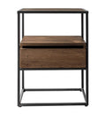 Beja Smoked Side Table-abc