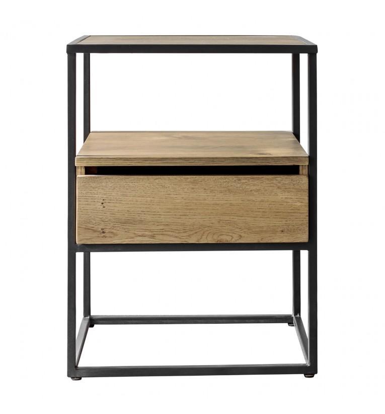 Beja Oak Side Table-abc