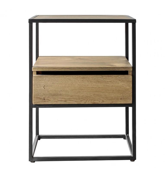 Beja Oak Side Table-abc