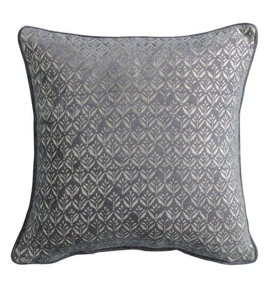 Metallic Printed Cushion Grey-abc