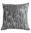 Bamboo Palm Metallic Cushion Grey-abc