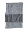Knitted 2 Tone Throw Grey-abc