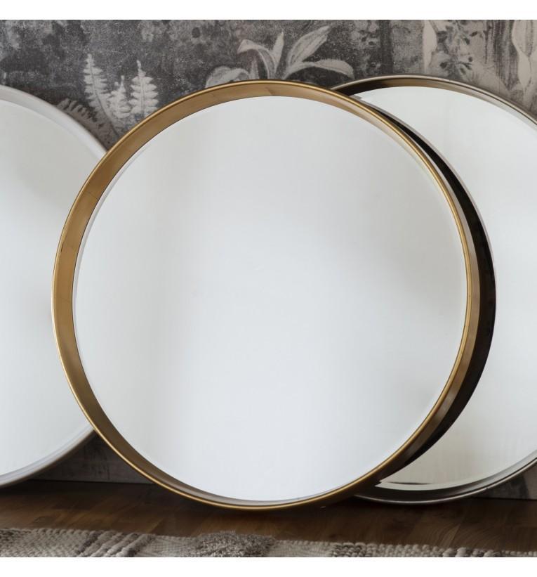 Harvey Round Mirror Gold-abc