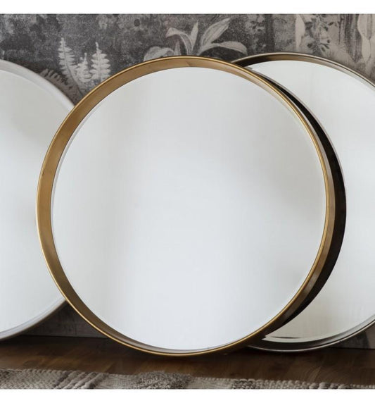 Harvey Round Mirror Gold-abc