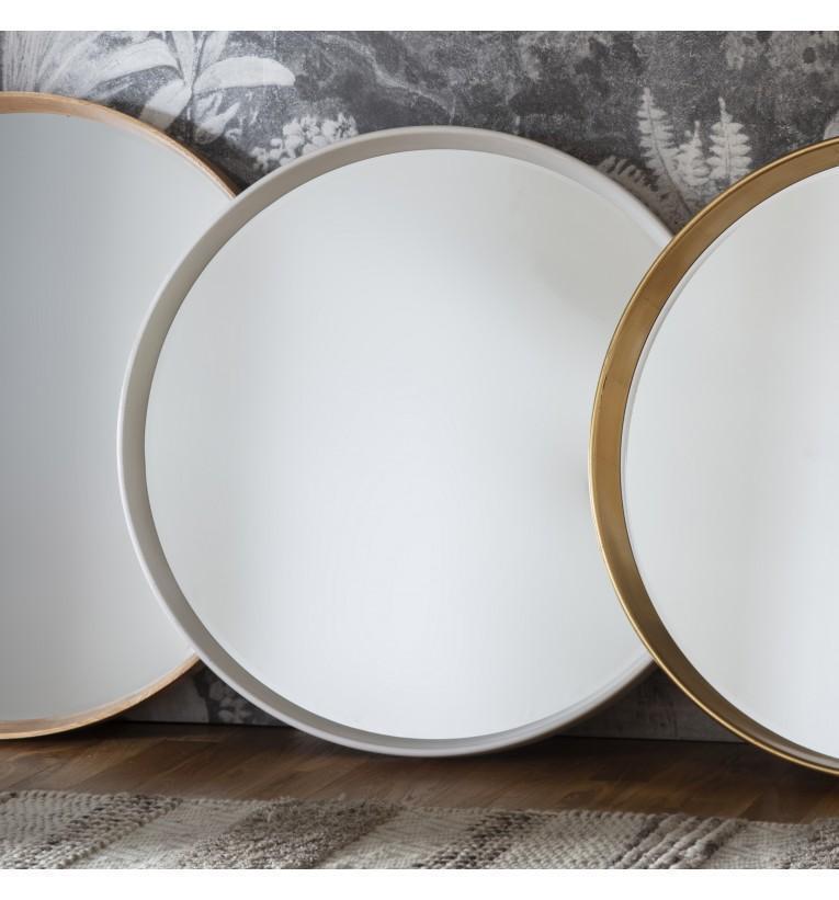 Harvey Round Mirror White-abc