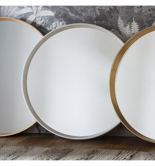 Harvey Round Mirror White-abc