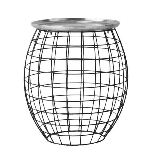 Rijeka Side Table Antique Silver-abc