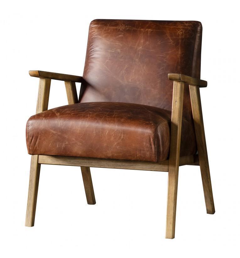 Nima Armchair Vintage Brown Leather-abc